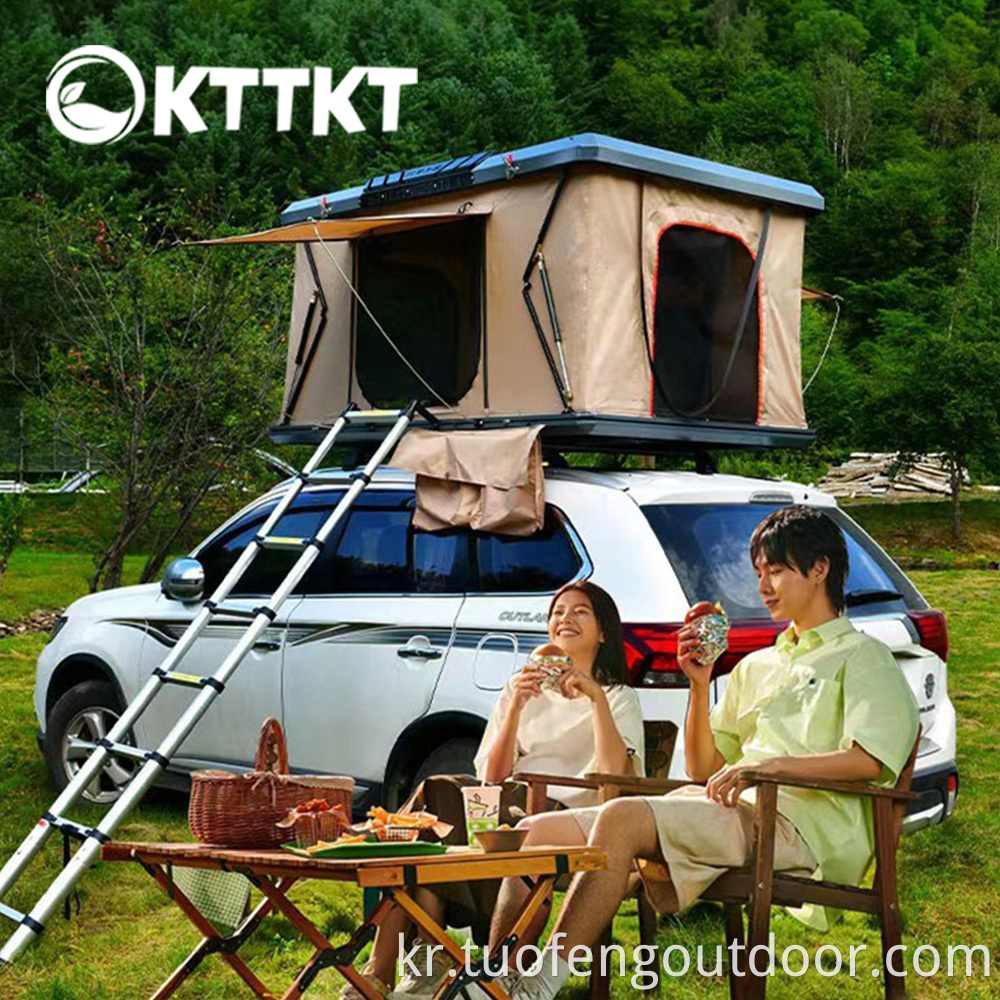 60kg Khaki Outdoor Camping Large Car Roof Tent2 Jpg